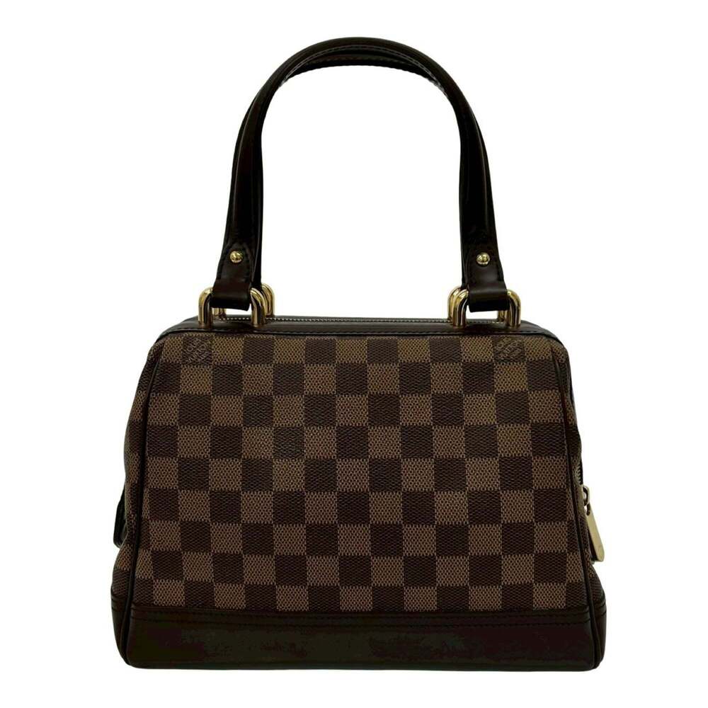 LOUIS VUITTON Authentic Brown Damier Leather Tote Bag - Picture 3 of 10